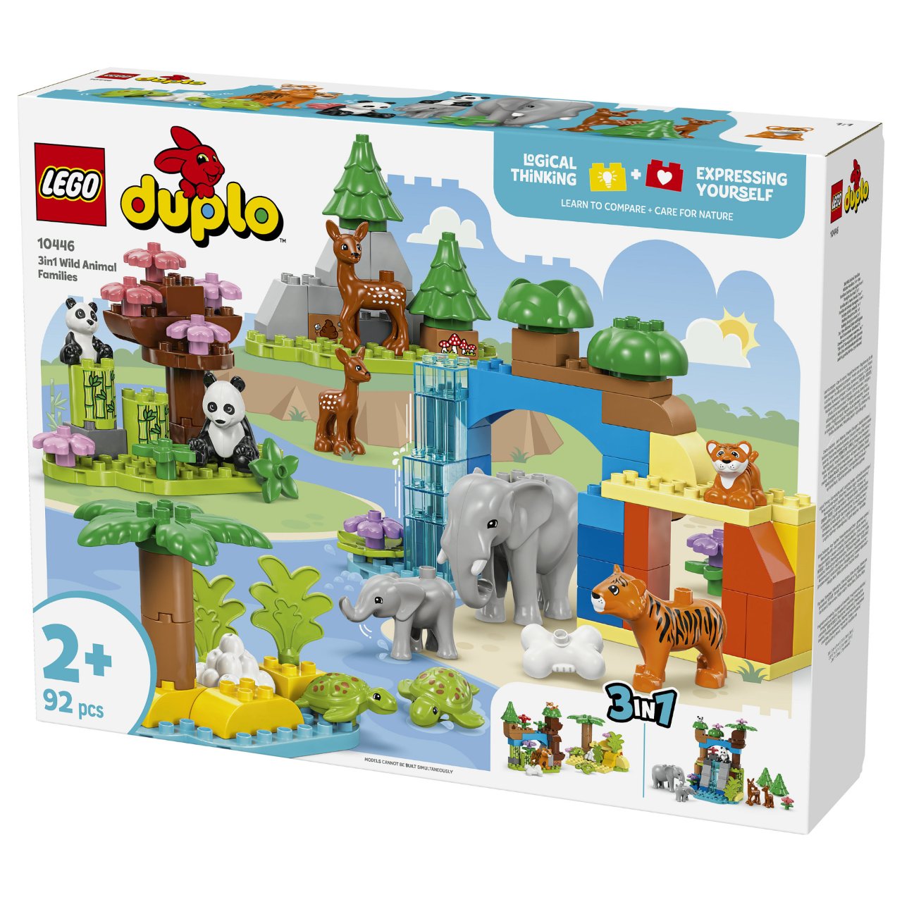 LEGO 10446 DUPLO Town Wildtier-Familien 3-in-1-Set