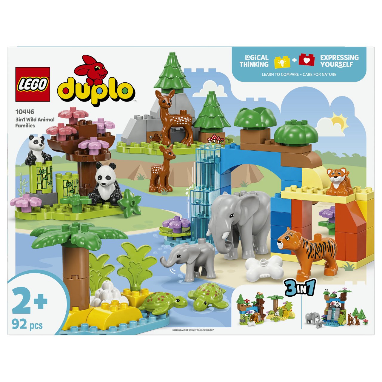 LEGO 10446 DUPLO Town Wildtier-Familien 3-in-1-Set