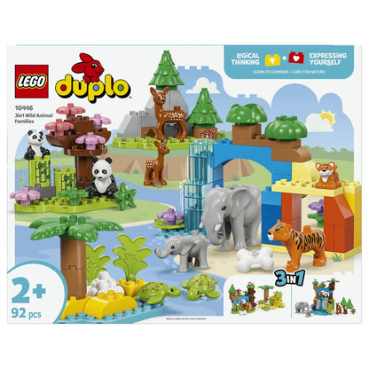 LEGO 10446 DUPLO Town Wildtier-Familien 3-in-1-Set