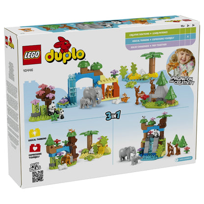 LEGO 10446 DUPLO Town Wildtier-Familien 3-in-1-Set