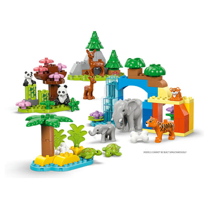 LEGO 10446 DUPLO Town Wildtier-Familien 3-in-1-Set