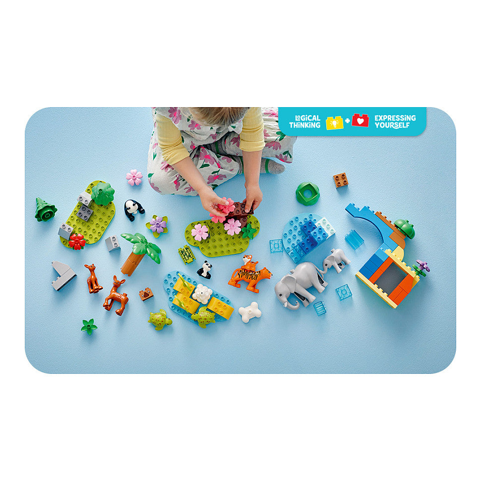 LEGO 10446 DUPLO Town Wildtier-Familien 3-in-1-Set