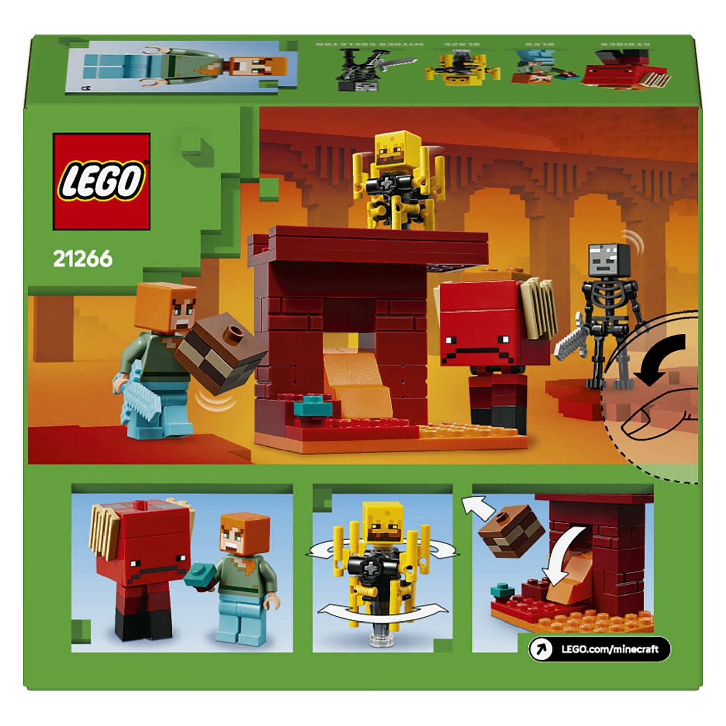 LEGO 21266 Minecraft Das Lava-Duell im Nether