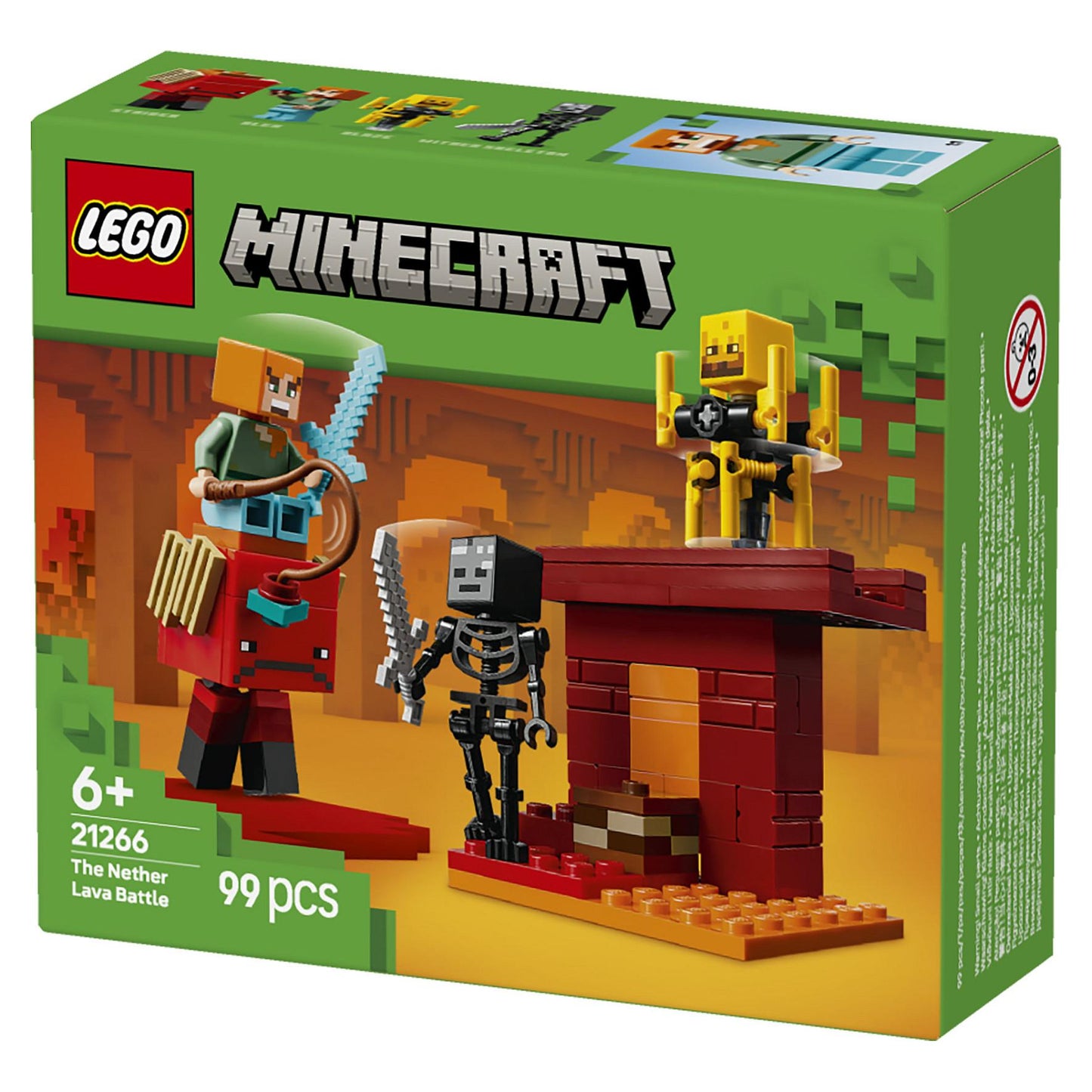 LEGO 21266 Minecraft Das Lava-Duell im Nether