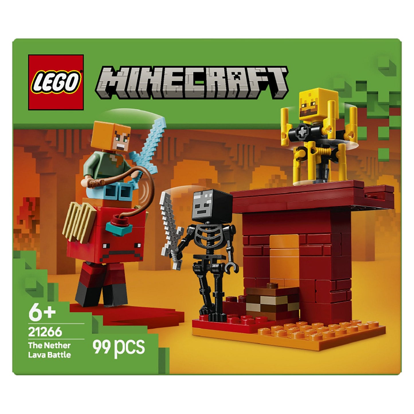 LEGO 21266 Minecraft Das Lava-Duell im Nether