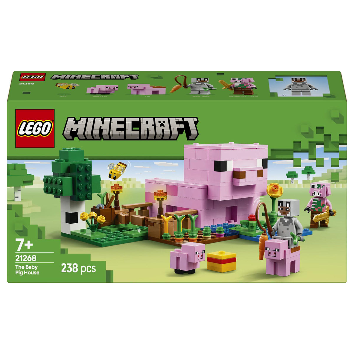 LEGO 21268 Minecraft Das Babyschwein-Haus