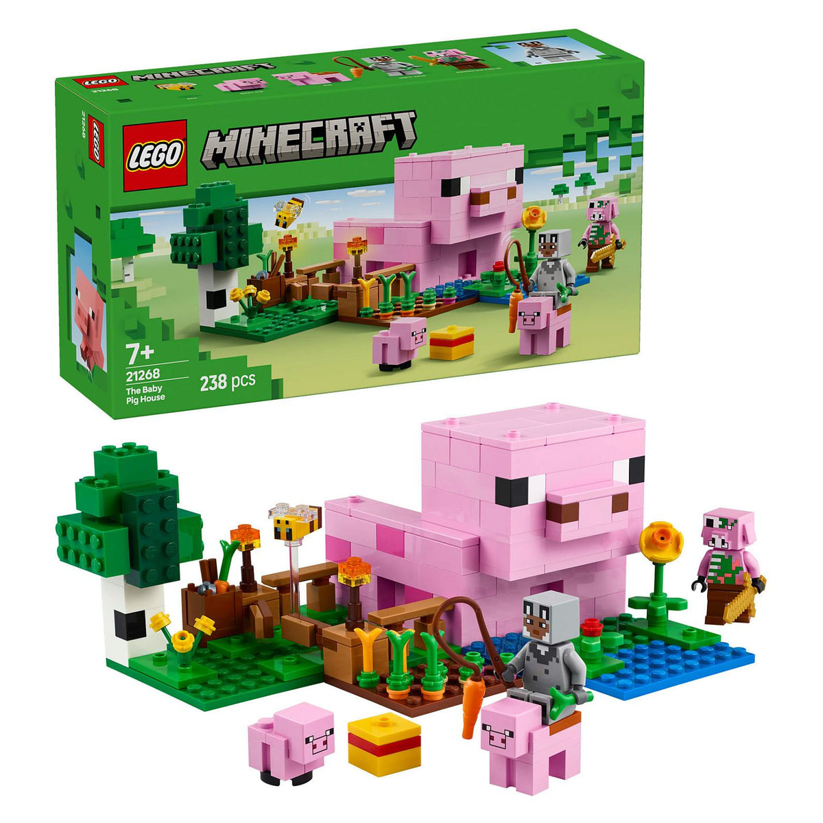LEGO 21268 Minecraft Das Babyschwein-Haus