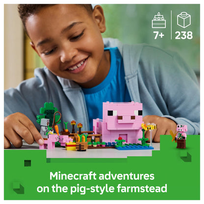 LEGO 21268 Minecraft Das Babyschwein-Haus