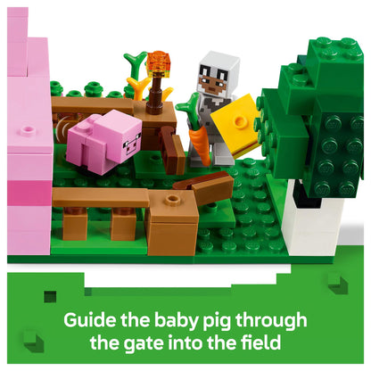 LEGO 21268 Minecraft Das Babyschwein-Haus