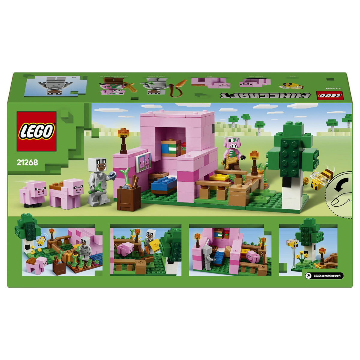 LEGO 21268 Minecraft Das Babyschwein-Haus