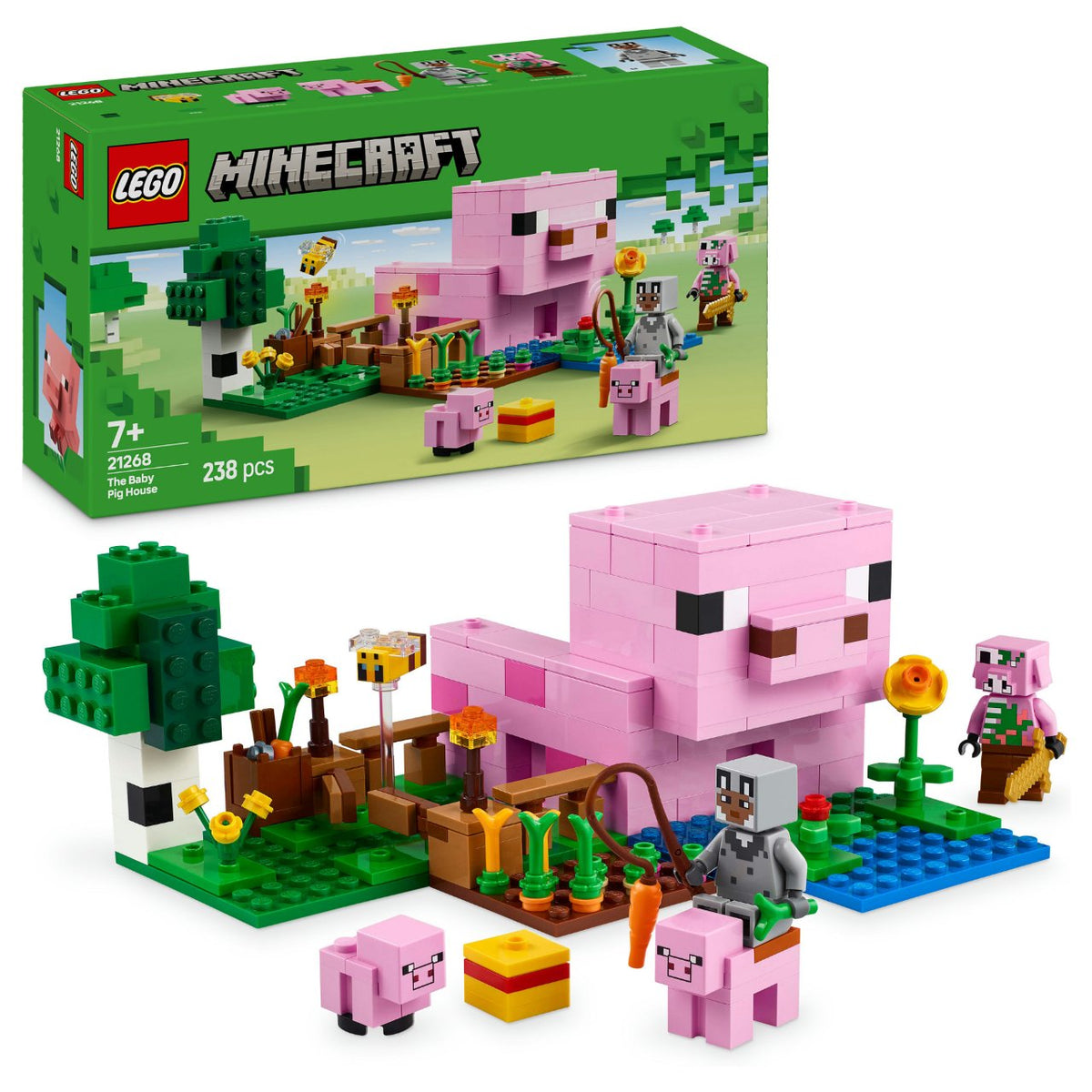 LEGO 21268 Minecraft Das Babyschwein-Haus