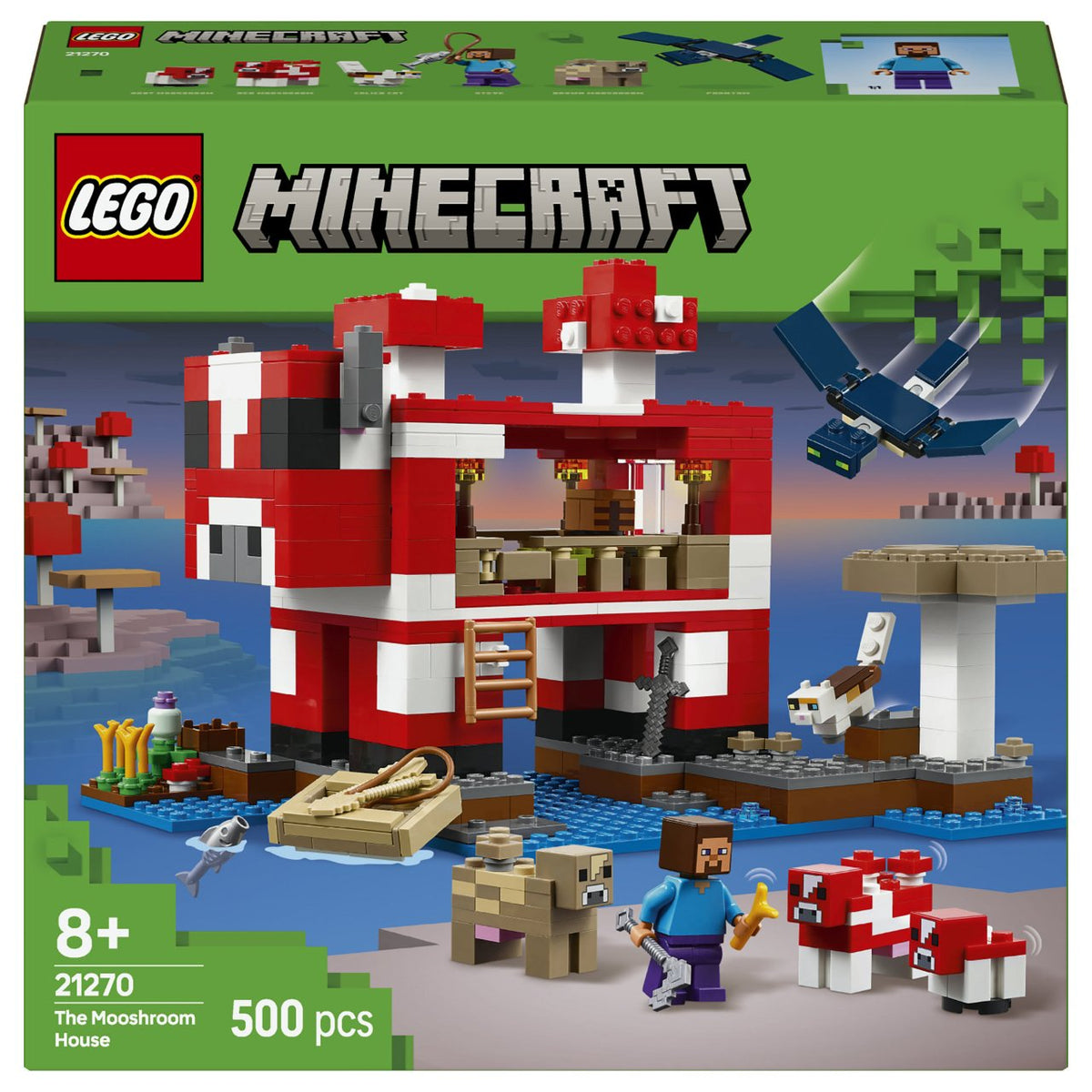 LEGO 21270 Minecraft Das Pilzkuh-Haus