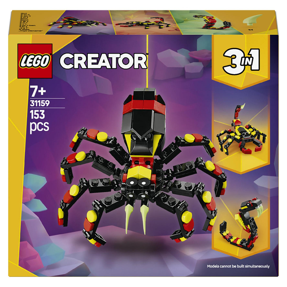 LEGO 31159 Creator 3-in-1 Wilde Tiere: berraschungsspinne