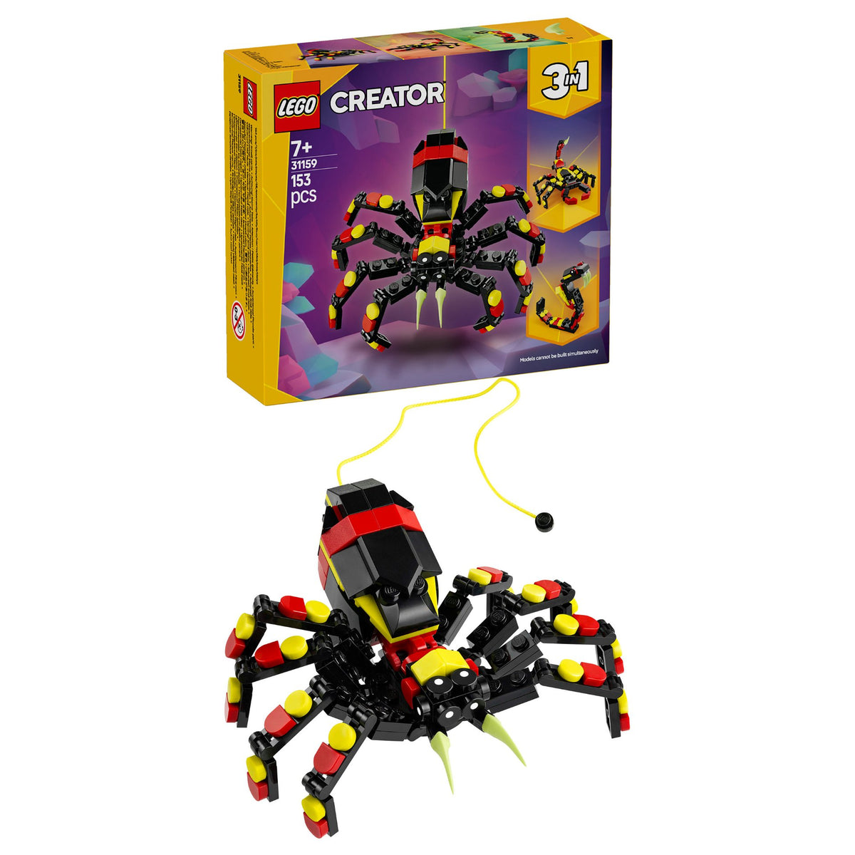 LEGO 31159 Creator 3-in-1 Wilde Tiere: berraschungsspinne