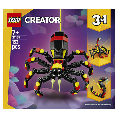 LEGO 31159 Creator 3-in-1 Wilde Tiere: berraschungsspinne
