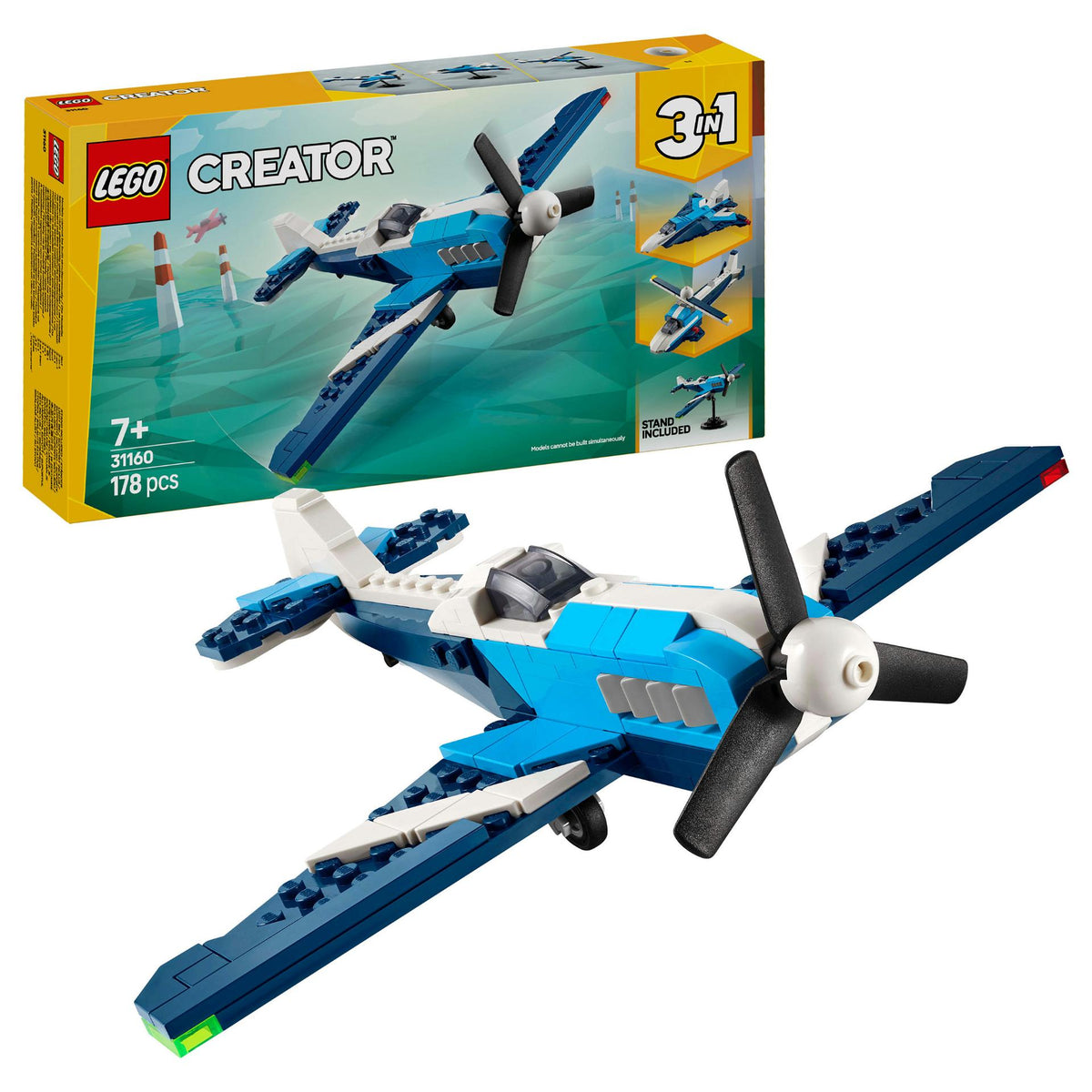 LEGO 31160 Creator 3-in-1 Flieger: Rennflugzeug