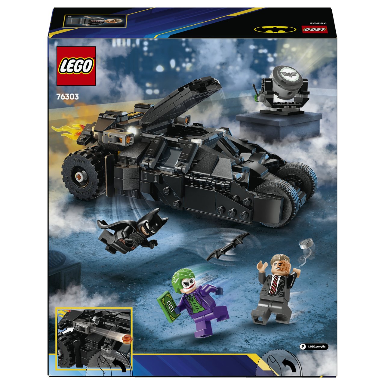 LEGO 76303 DC Super Heroes Batman Tumbler vs. Two Face & The Joker