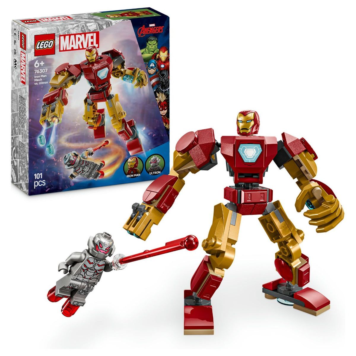 LEGO 76307 Marvel Super Heroes Iron Man Mech vs. Ultron