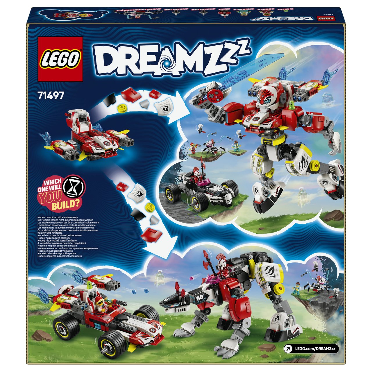 LEGO 71497 DREAMZzz Coopers Tiger-Mech und Zero's Hot Rod Auto