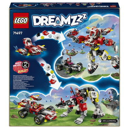 LEGO 71497 DREAMZzz Coopers Tiger-Mech und Zero's Hot Rod Auto