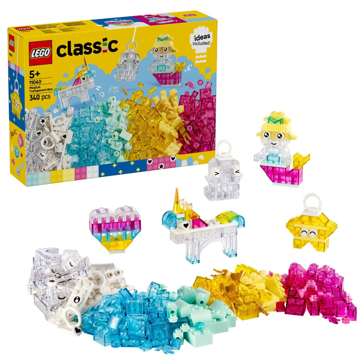LEGO 11040 Classic Zauberbox mit durchsichtigen Steinen