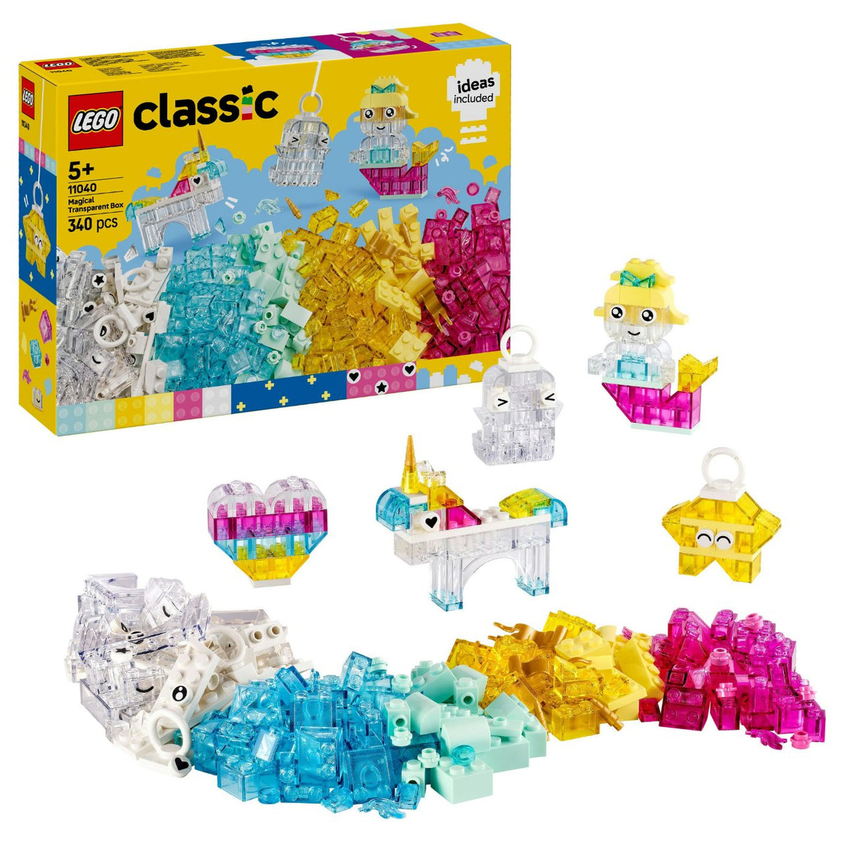 LEGO 11040 Classic Zauberbox mit durchsichtigen Steinen