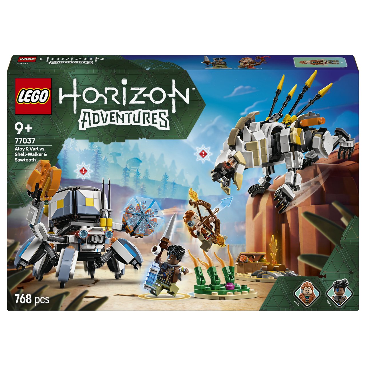 LEGO 77037 Horizon Adventures Aloy und Varl vs. Panzerwanderer und Sgezahn