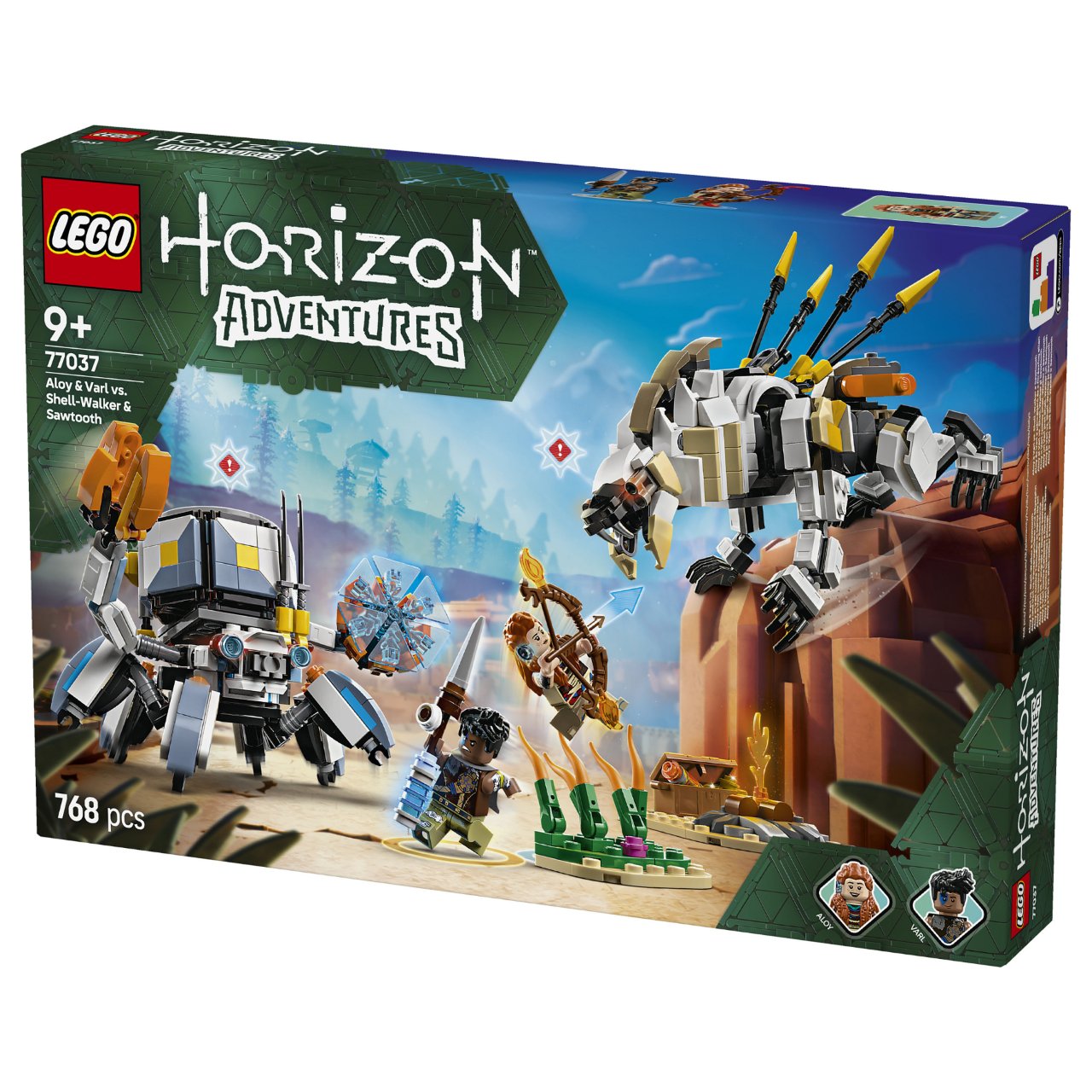 LEGO 77037 Horizon Adventures Aloy und Varl vs. Panzerwanderer und Sgezahn