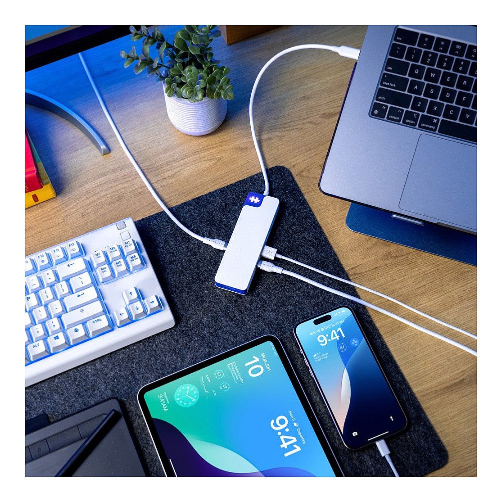 D TARGUS HyperDrive Flex 8 Port USB-C Hub Blue
