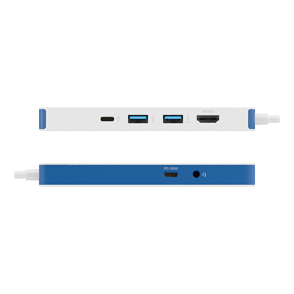 D TARGUS HyperDrive Flex 8 Port USB-C Hub Blue