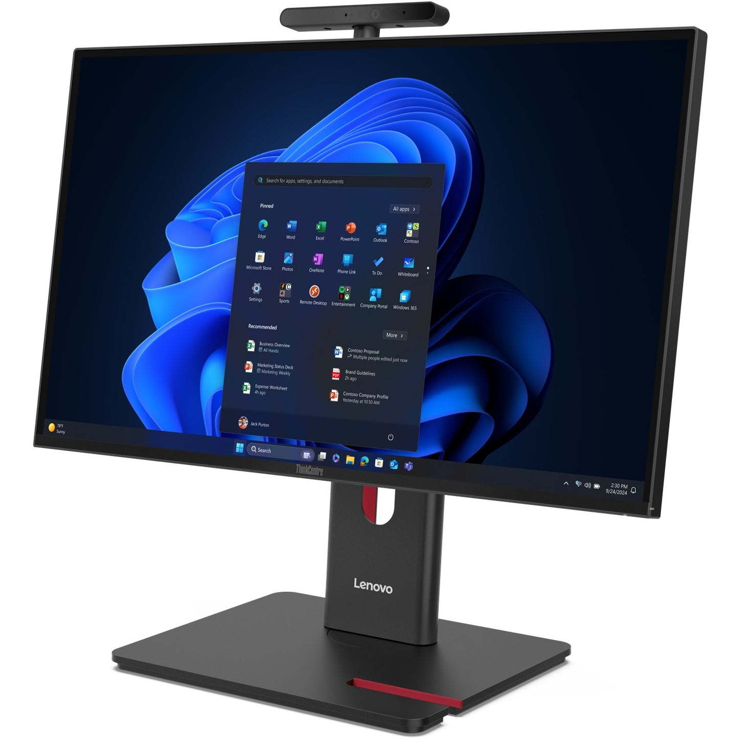 AIO Lenovo ThinkCentre u7 265 vPro ENT / 32GB / 512GB SSD / 23.8" / QHD / non-Touch / Win 11 Pro / 3YR Onsite