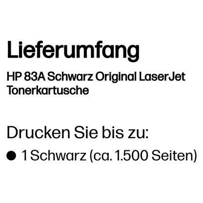 HP 83A original Toner cartridge CF283A black standard capacity 1.500 pages 1-pack