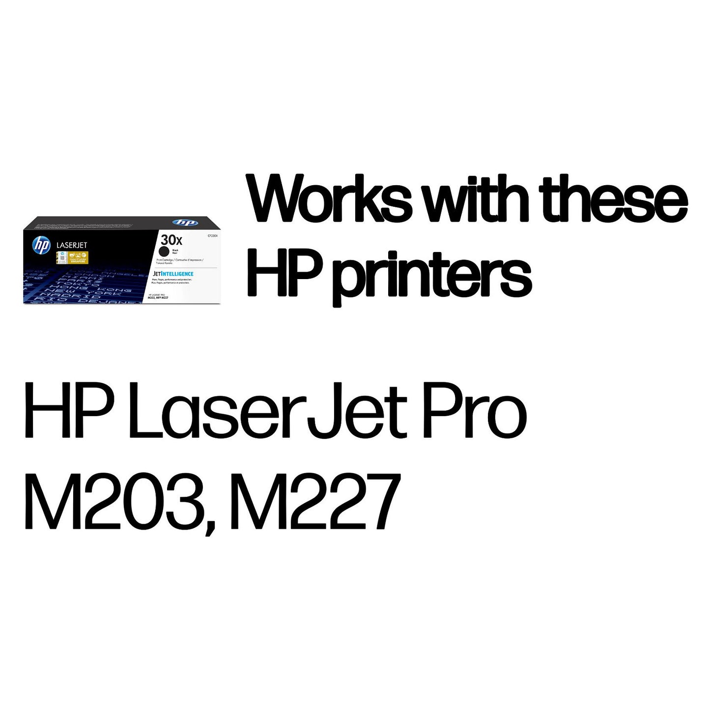 HP 30X original High Capacity LaserJet Toner cartridge CF230X Black XL