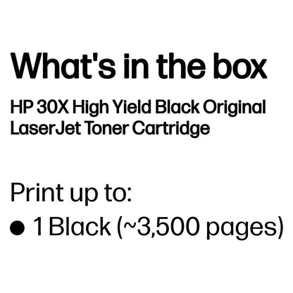 HP 30X original High Capacity LaserJet Toner cartridge CF230X Black XL