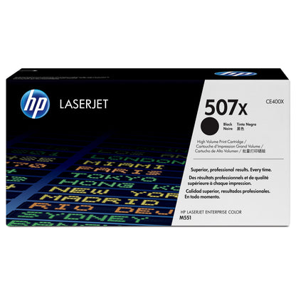 HP Toner 507X CE400X Schwarz Hohe Kapazität