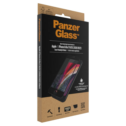 PanzerGlass E2E f. iPhone 6/7/8/SE 2020/2022. CF. Black