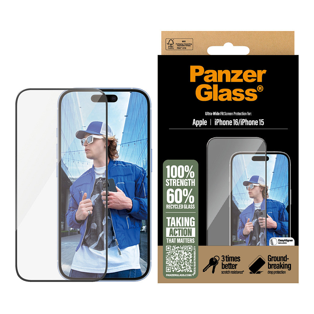 PanzerGlass iPhone 16/15 UWF