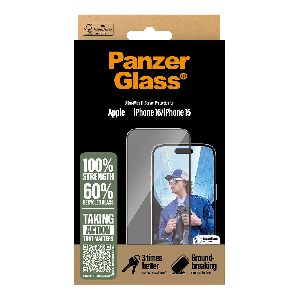 PanzerGlass iPhone 16/15 UWF
