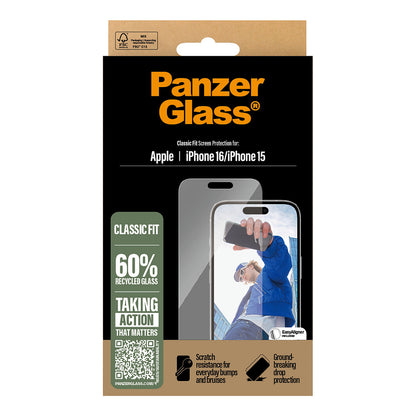 PanzerGlass iPhone 16 Classic Fit