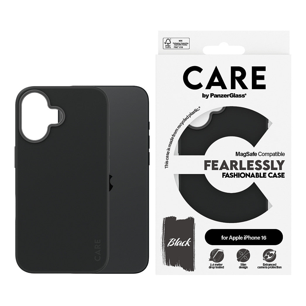 CARE Case Fashion Black MagSAFE iPhone 16
