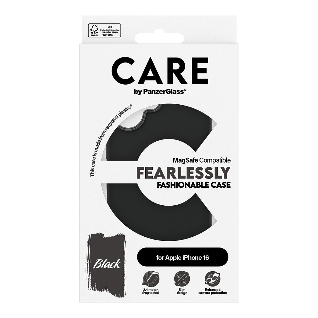 CARE Case Fashion Black MagSAFE iPhone 16