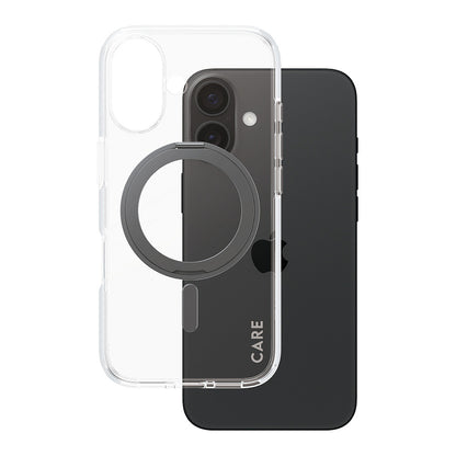 CARE Case Feature Black Kickstand MagSAFE iPhone 16