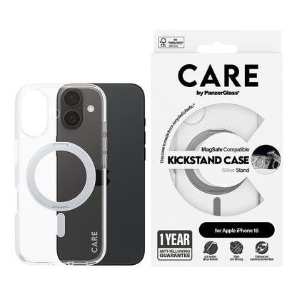 CARE Case Feature Silver Kickstand MagSAFE iPhone 16