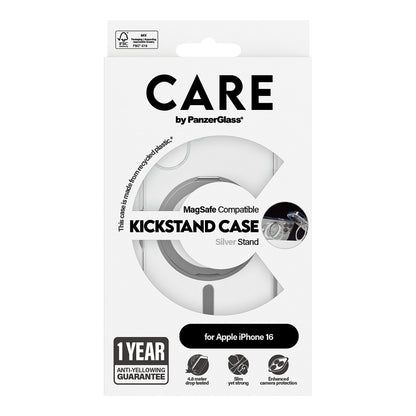 CARE Case Feature Silver Kickstand MagSAFE iPhone 16
