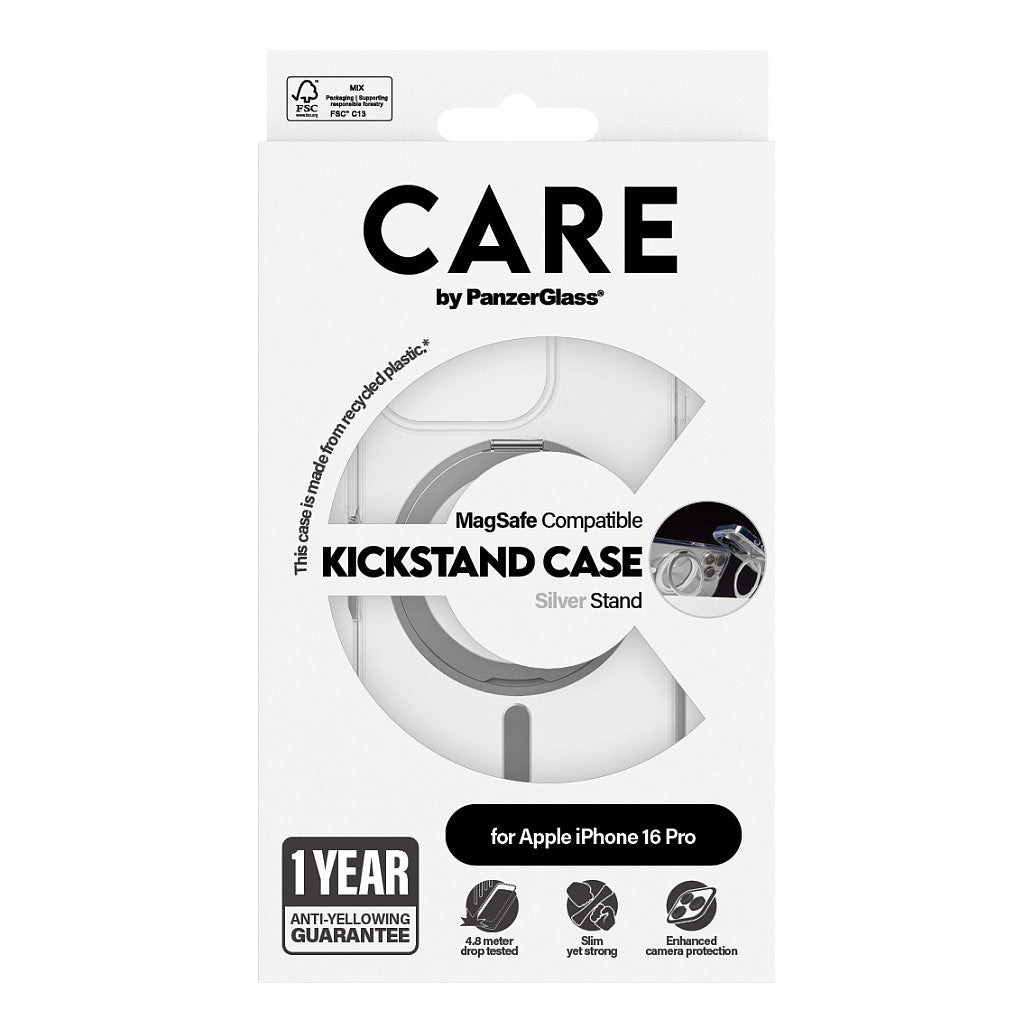CARE Feature Silver Kickstand MagSAFE iPhone 16 Pro