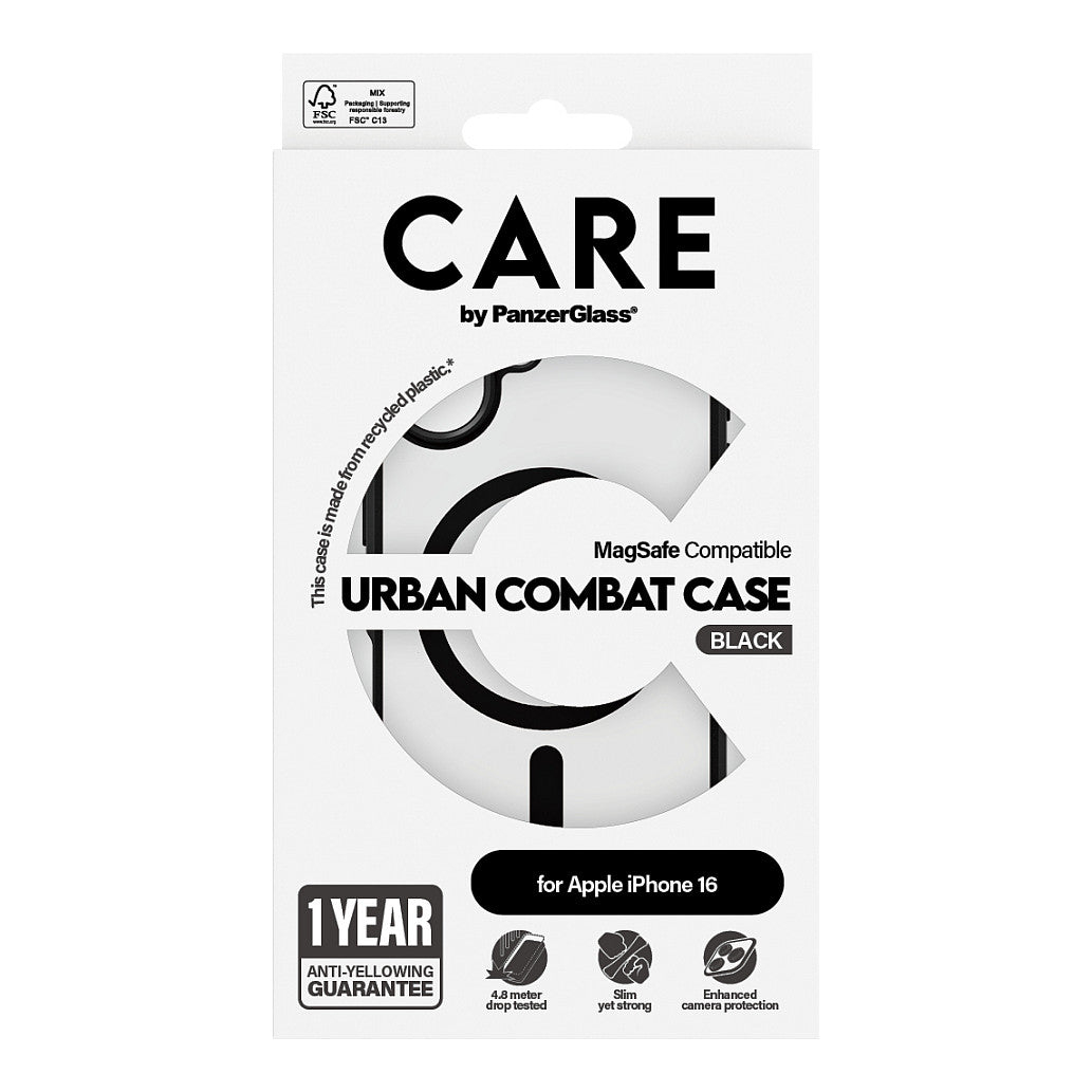 CARE Case Flagship Urban Combat Black MagSAFE iPhone 16