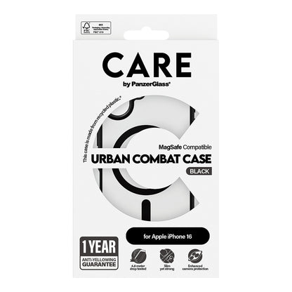 CARE Case Flagship Urban Combat Black MagSAFE iPhone 16