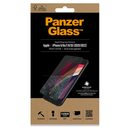 *Project only* PanzerGlass Privacy f. iPhone 6/7/8/SE 2020/22