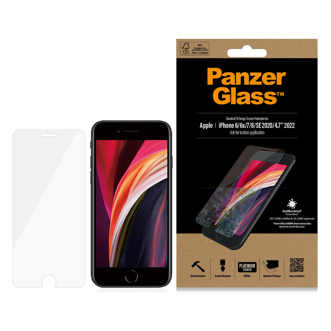 PanzerGlass f. Apple iPhone 6/7/8/SE 2020/2022