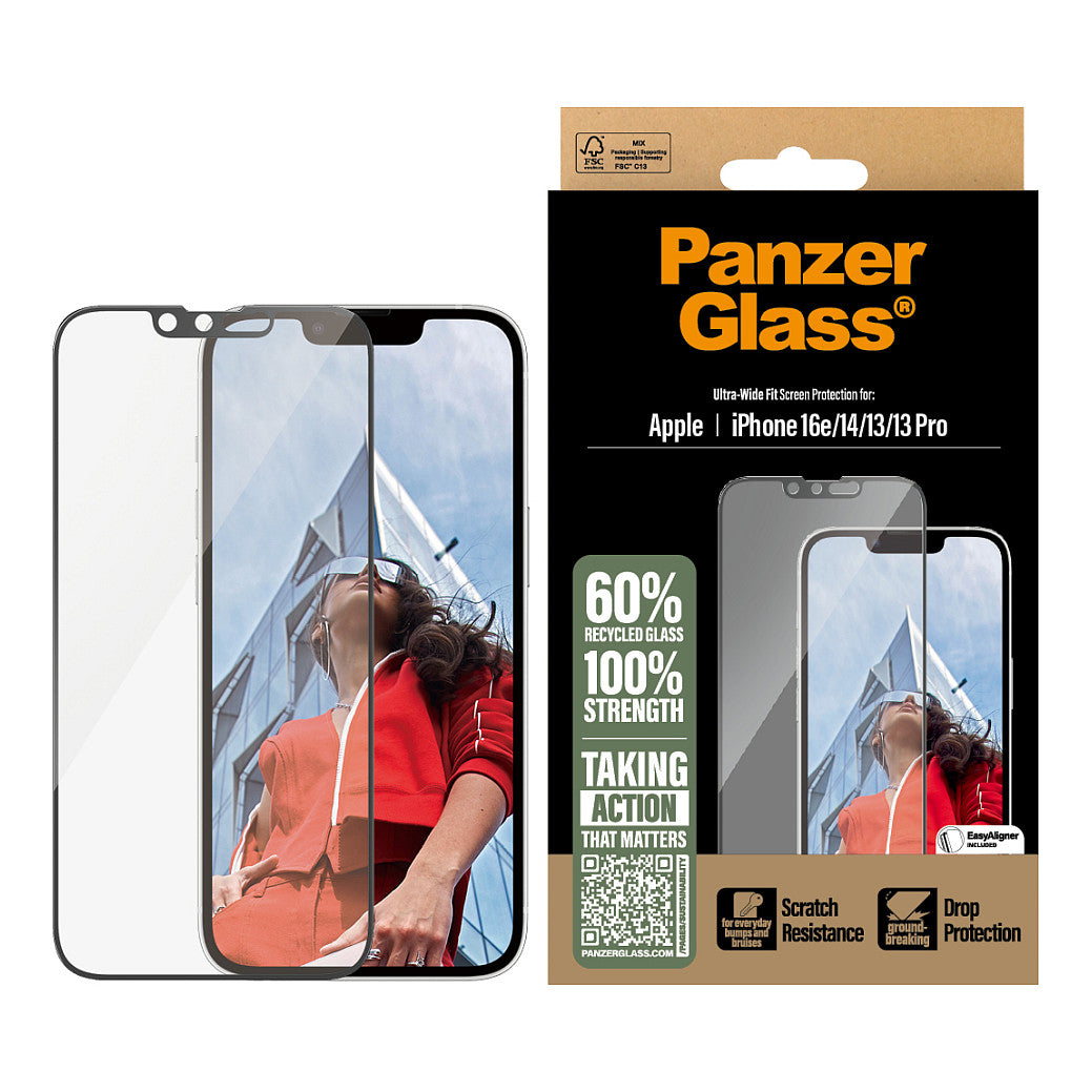 PanzerGlass UWF iPhone 16e. 14. 13. 13 Pro